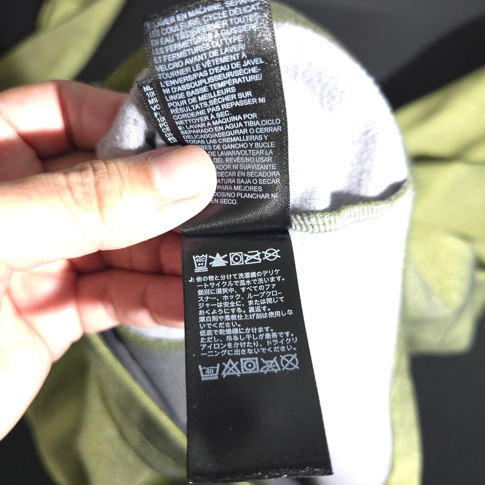 The North Face Fleece Jacket Mens XXL Green Full Zip NF0A2VE4UER Mock Neck Coat - Picture 8 of 10